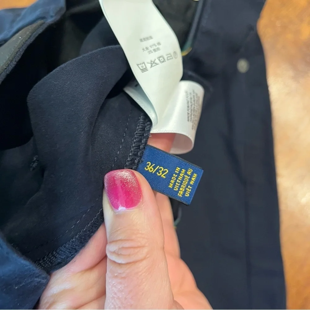 Polo Ralph Lauren dark navy prospect straight stretch pant size 36/32 - Picture 3 of 10